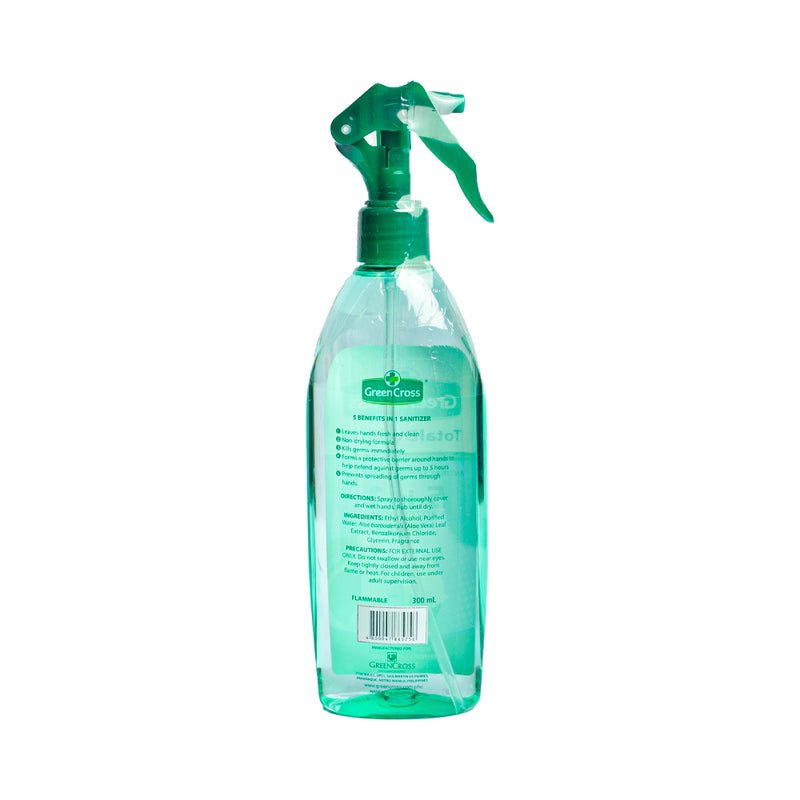 Green Cross Total Defense Antibacterial Sanitizer 5 in 1 Spray 300ml