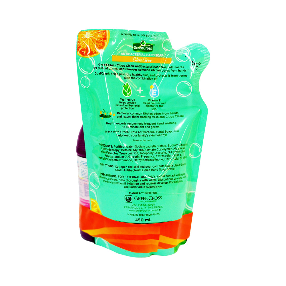 Green Cross Antibacterial Hand Soap Sup 450ml + Zonrox Colorsafe 225ml