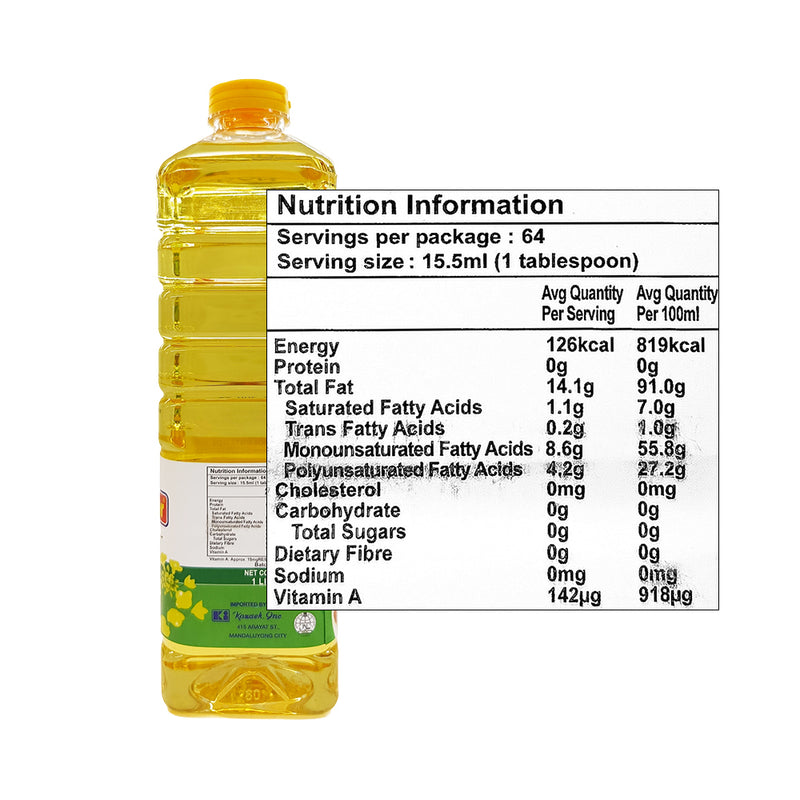 Susan Baker Canola Oil 1L