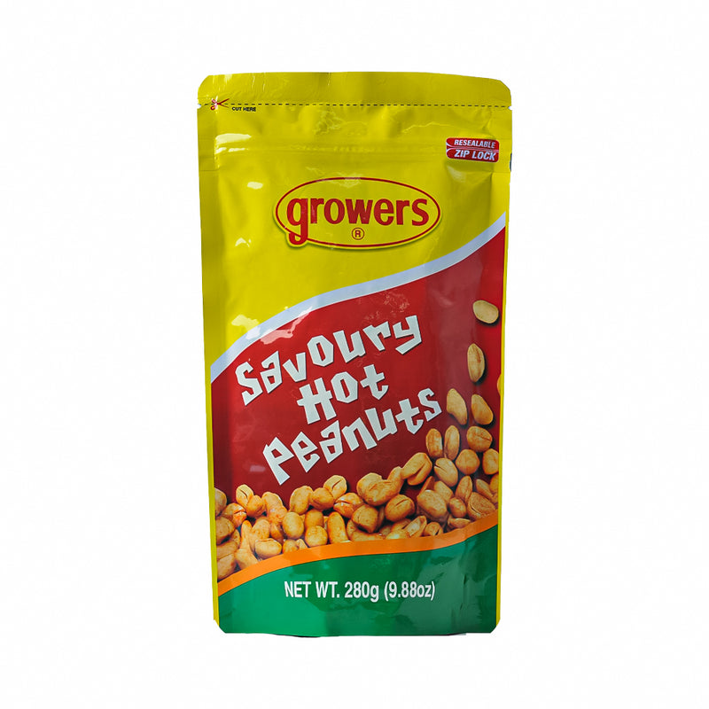 Growers Savoury Hot Peanuts 280g