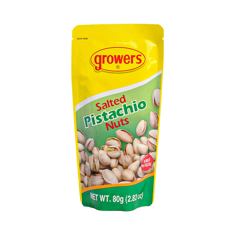 Growers Salted Pistachio Nuts 80g