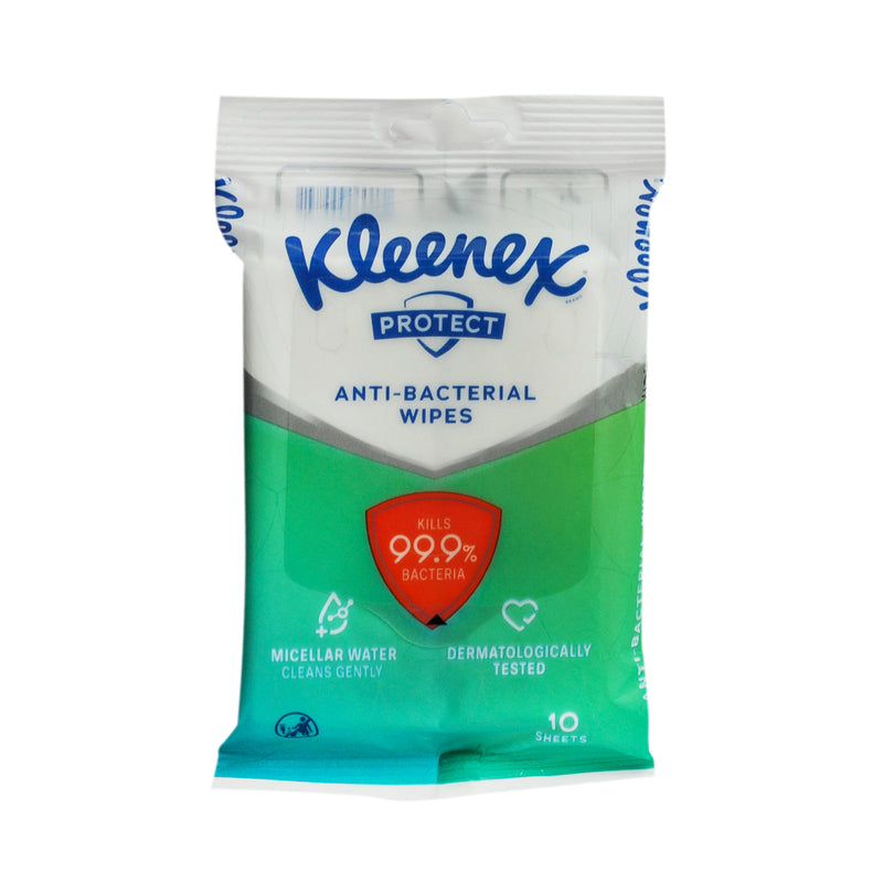 Kleenex Wipes Moist Antibac Shea Butter and Aloe 10 Sheets