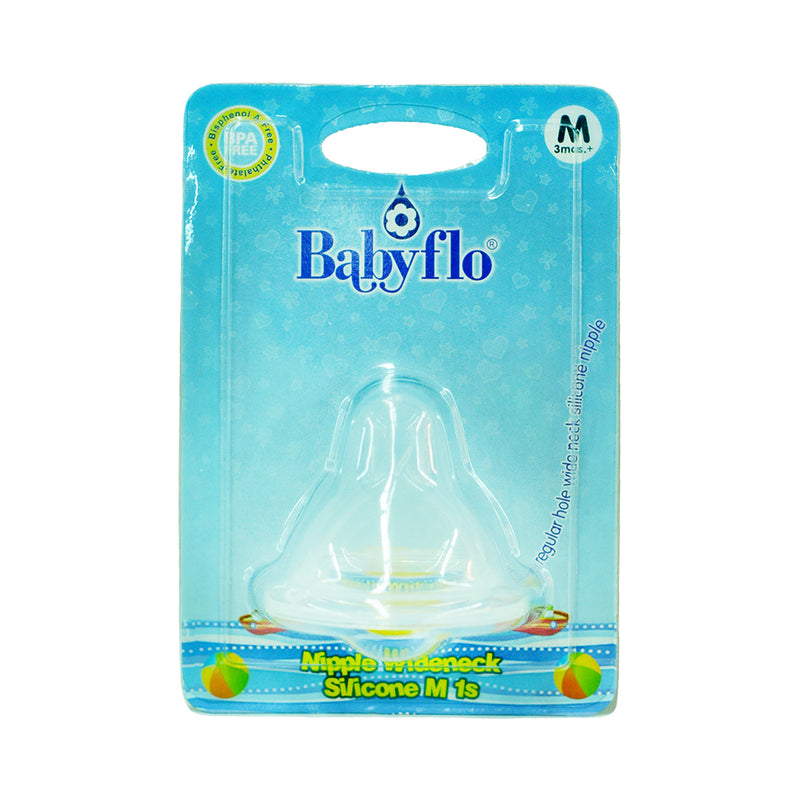 Babyflo Wideneck Silicone Nipple Medium