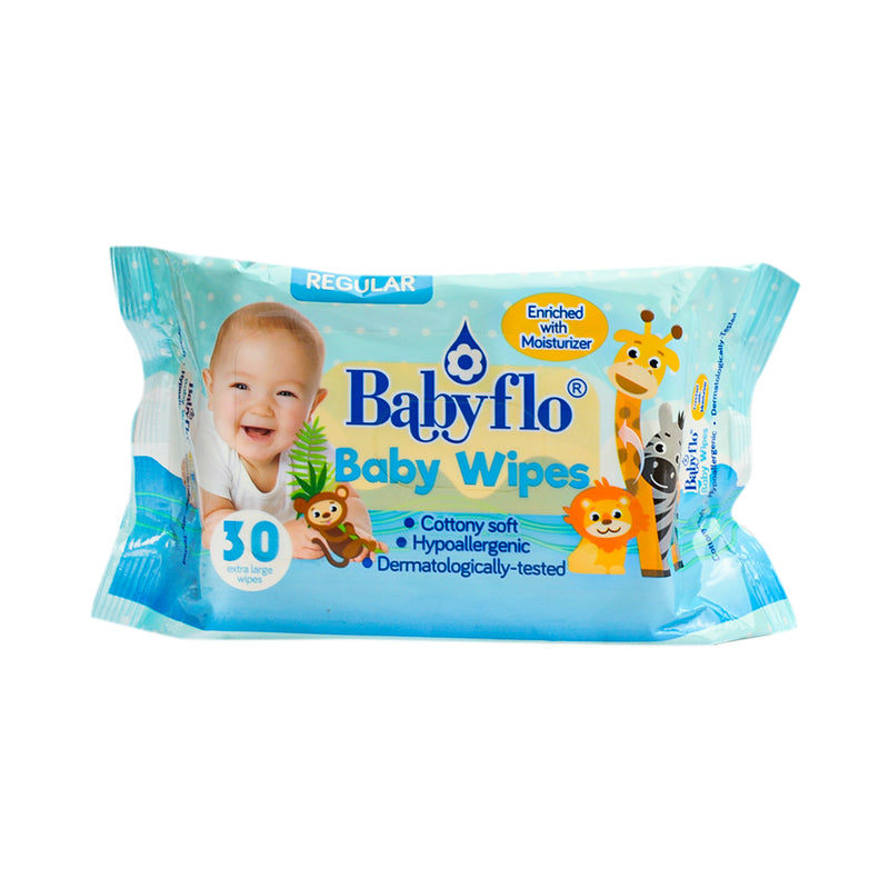 Babyflo Baby Wipes Lightly Fragranced 30's