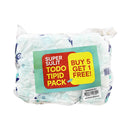 Wipe Absorbent Cotton 10g x 5's + 1