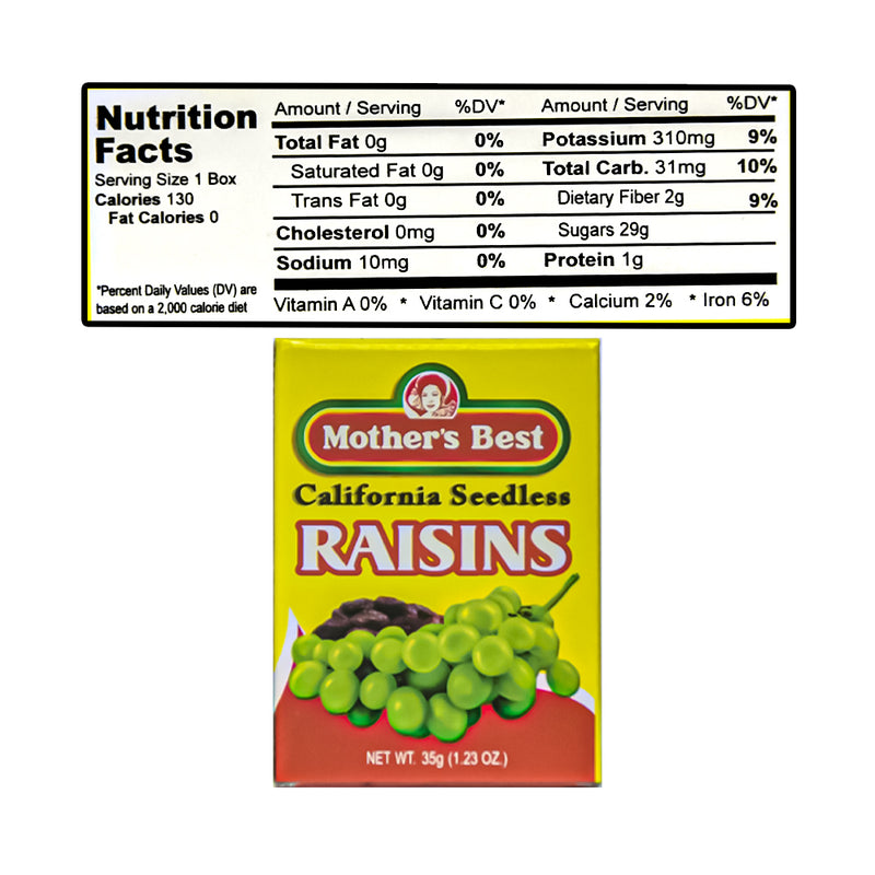 Mother's Best California Seedless Raisins 35g
