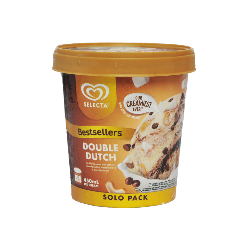 Selecta Solo Pack Ice Cream Double Dutch 450ml