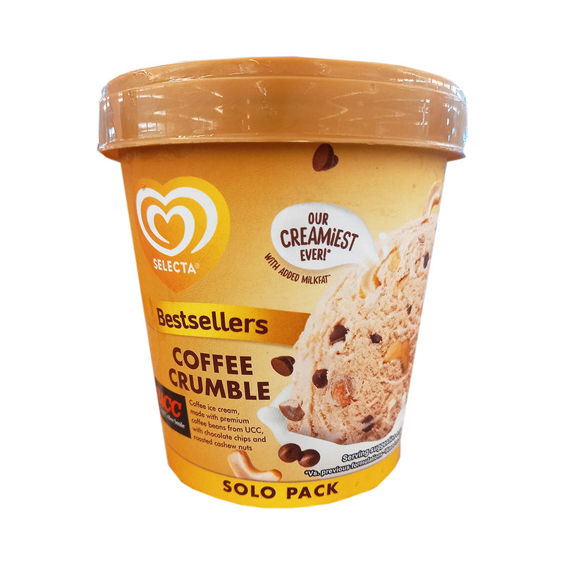 Selecta Solo Pack Ice Cream Coffee Crumble 450ml