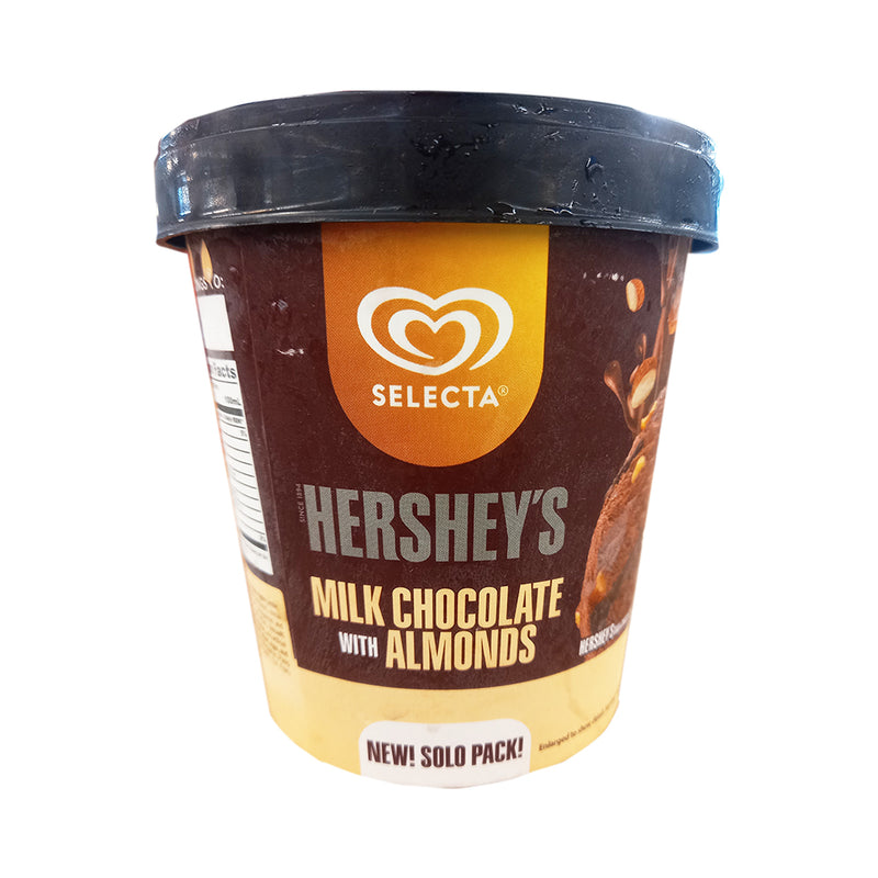 Selecta Ice Cream Hershey's Milk Chocolate With Almonds 475ml