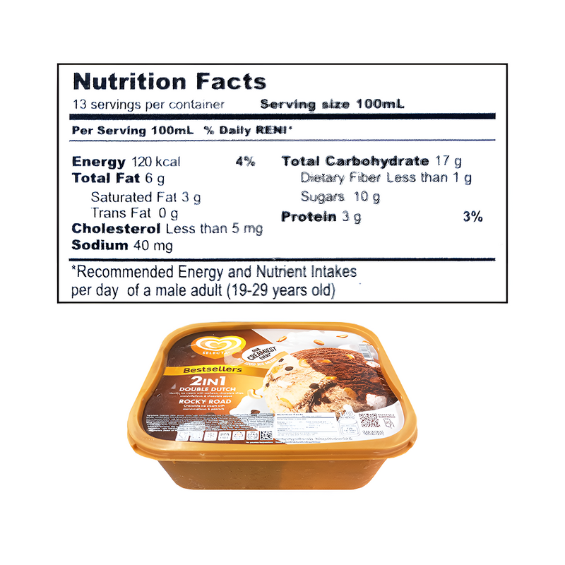 Selecta Double Supreme Double Dutch and Very Rocky Road 1.3L