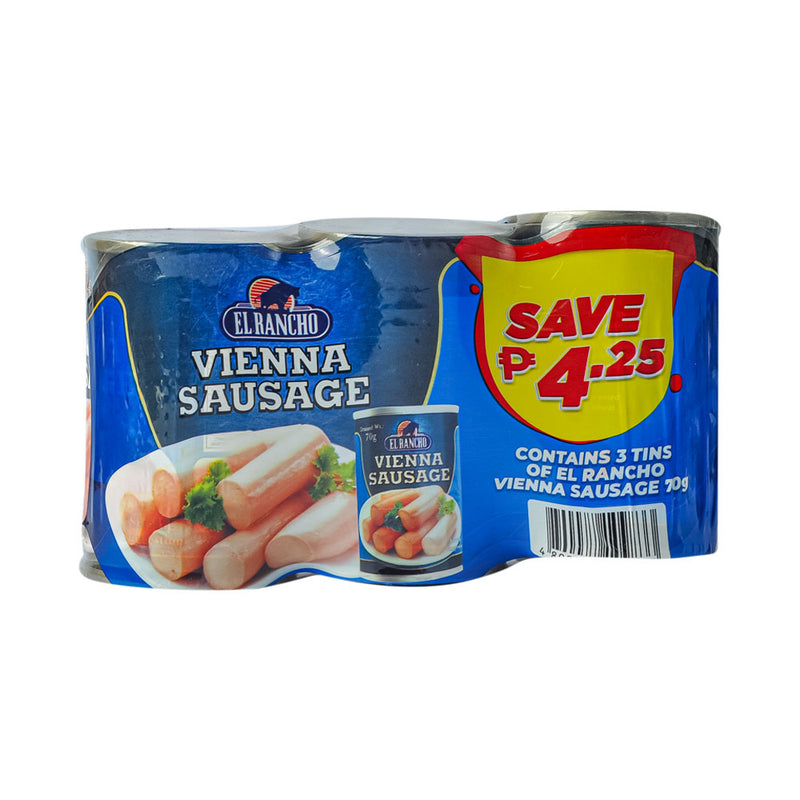 El Rancho Vienna Sausage 70g x 3's