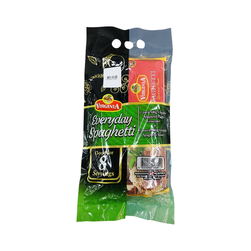 Spaghetti In Pack Virginia Everyday Spaghetti Pasta 500g + 2 Packs Spaghetti Sauce 250g