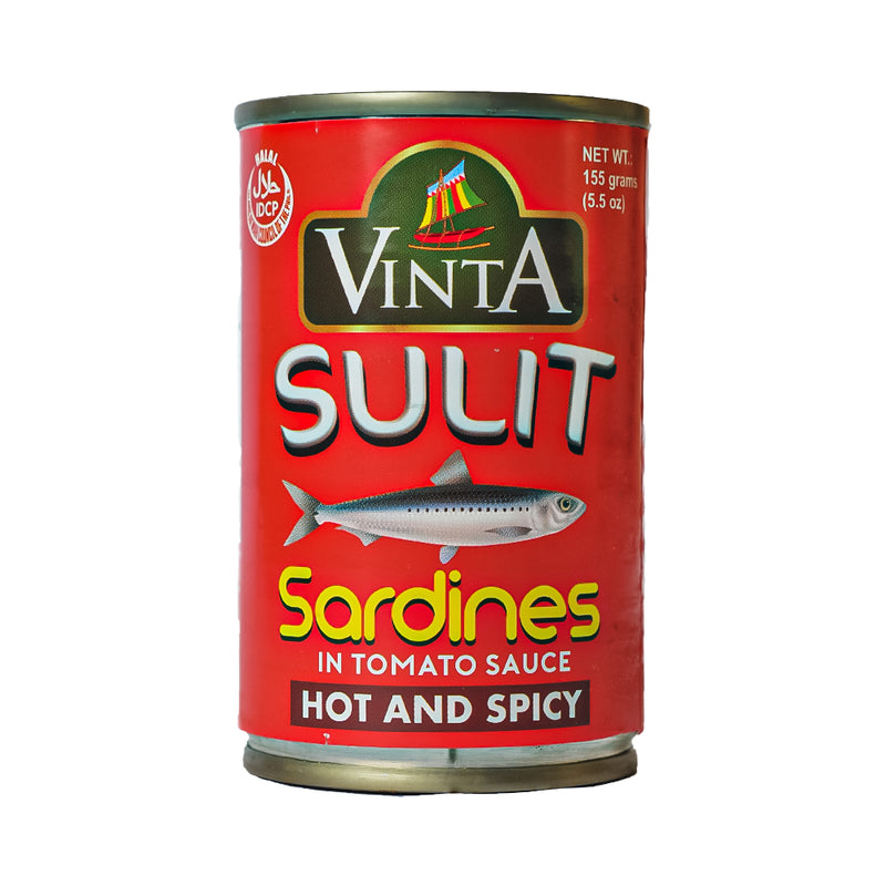 Vinta Sulit Sardines In Tomato Sauce Hot And Spicy 155g