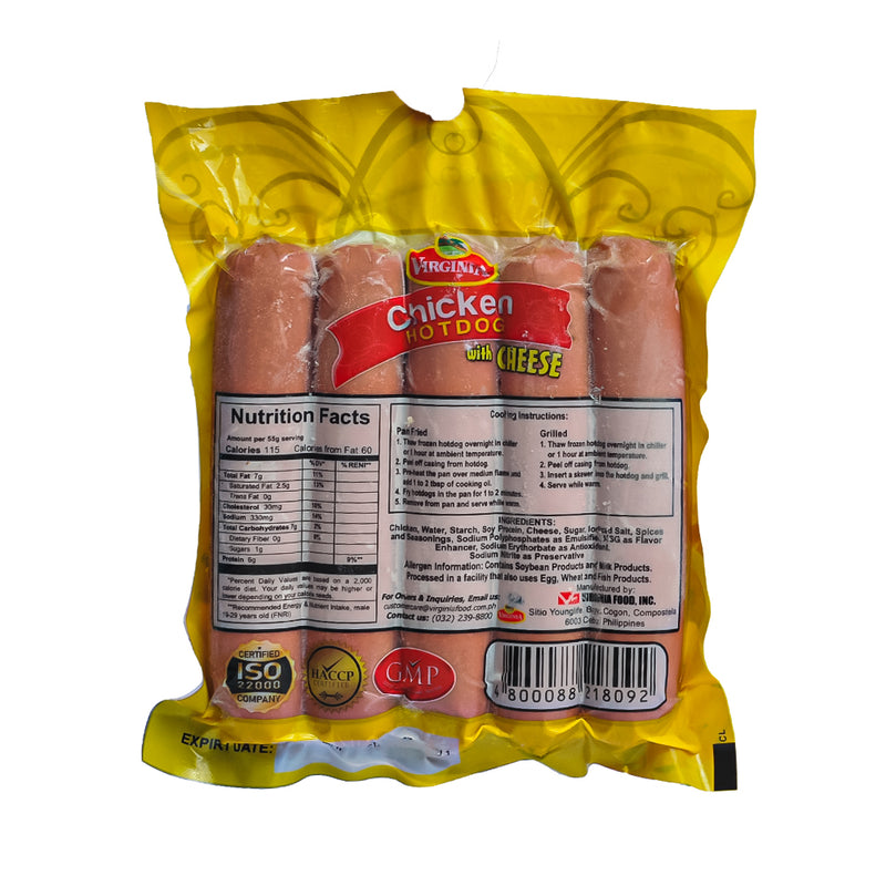 Virginia Chicken Hotdog With Cheese Jumbo 250g