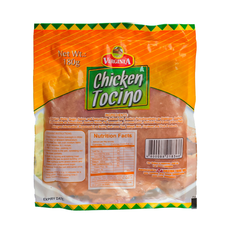 Virginia Chicken Tocino 180g