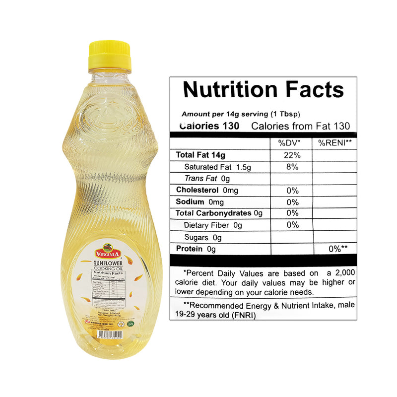 Virginia Sunflower Cooking Oil 1000ml