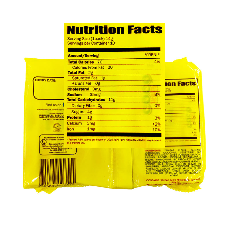 Rebisco Coco Honey Biscuits Funsize 140g