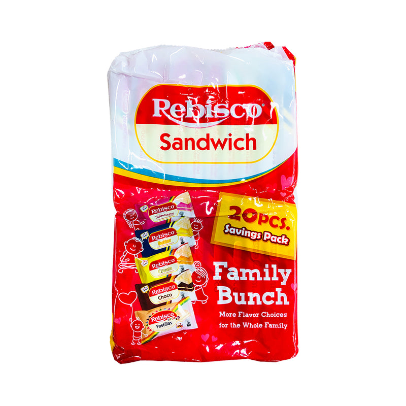 Rebisco Sandwich Assorted Family Bunch 20's