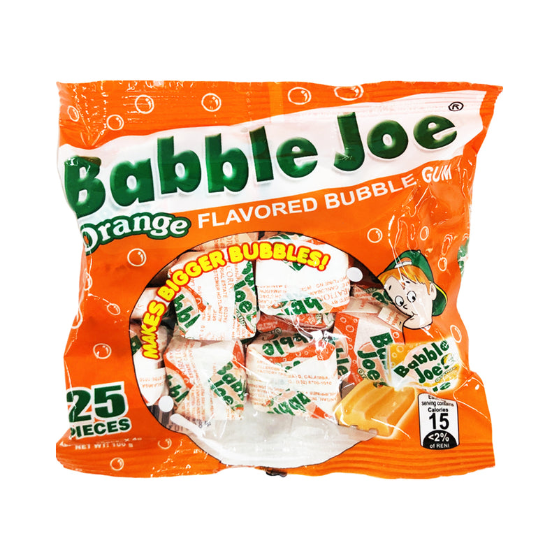 Babble Joe Bubble Gum Orange 25's