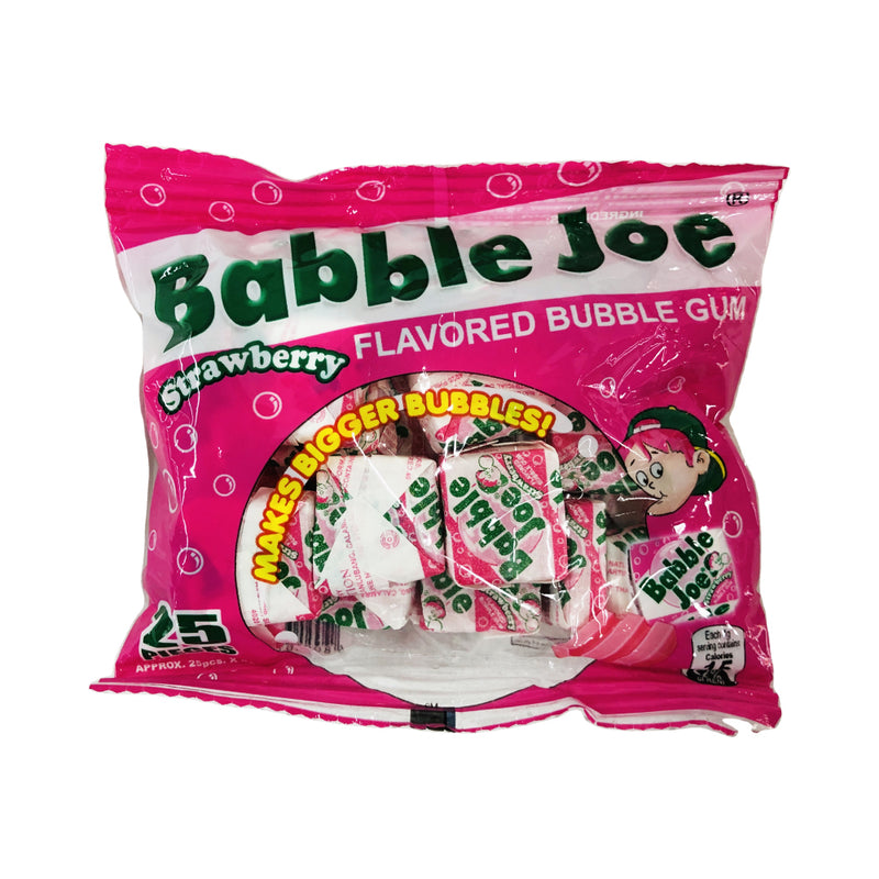 Babble Joe Bubble Gum Strawberry 25's