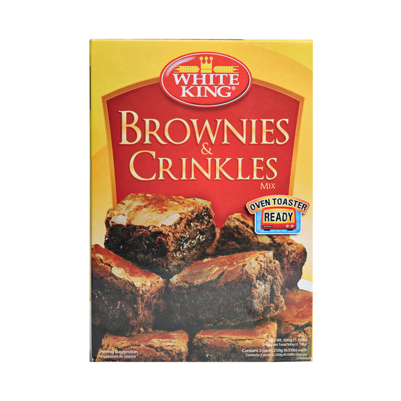 White King Fudge Brownies And Crinkle Mix 500g