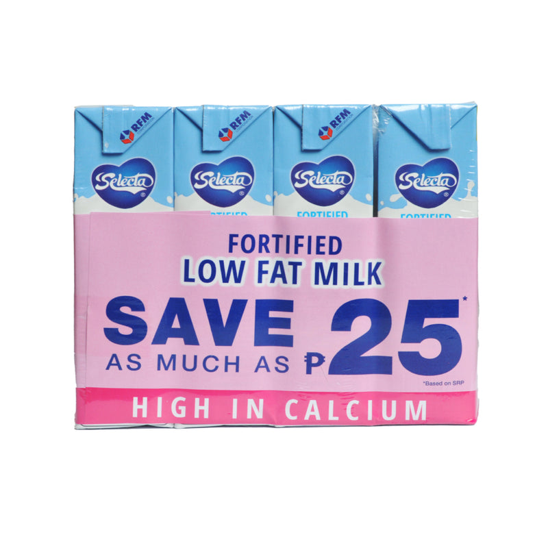 Selecta Fortified Filled Milk Low Fat 245ml x 4's