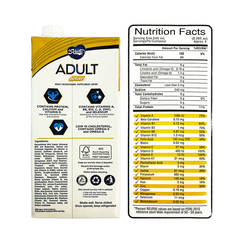 Selecta Adult Active 1L