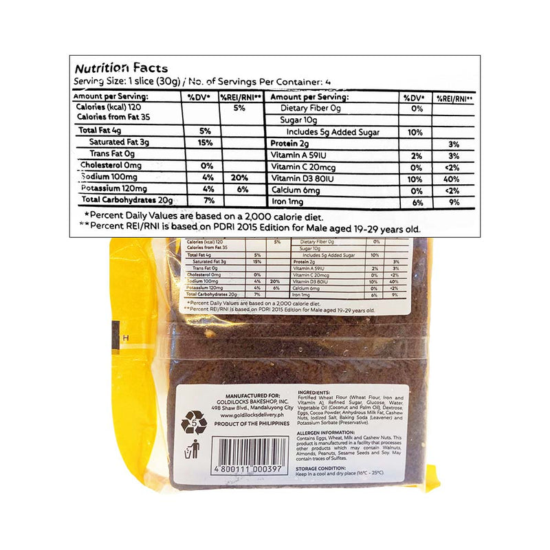 Goldilocks Brownies Classic