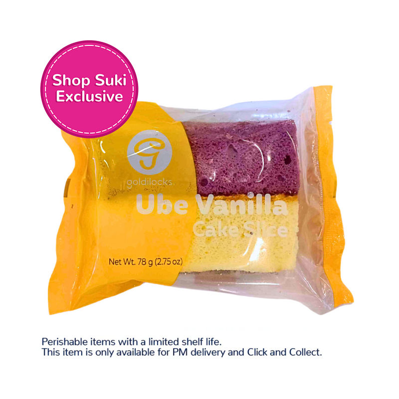 Goldilocks Ube Vanilla Cake Slice Single 78g