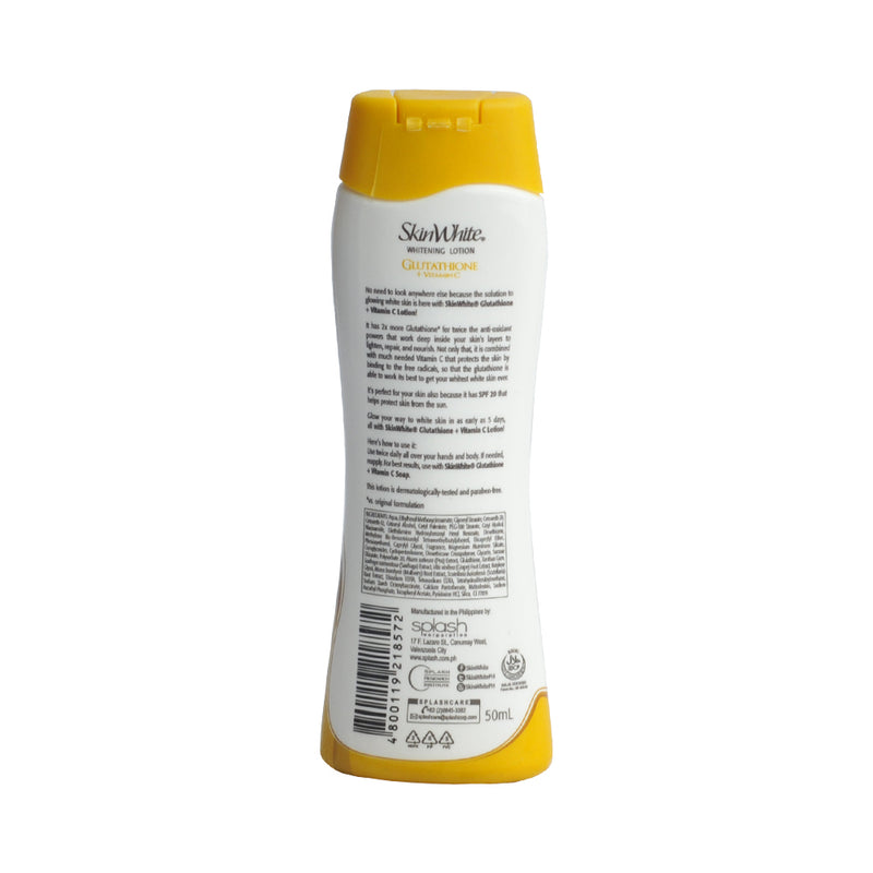 Skin White Whitening Lotion Gluta + Vitamin C SPF20 50ml