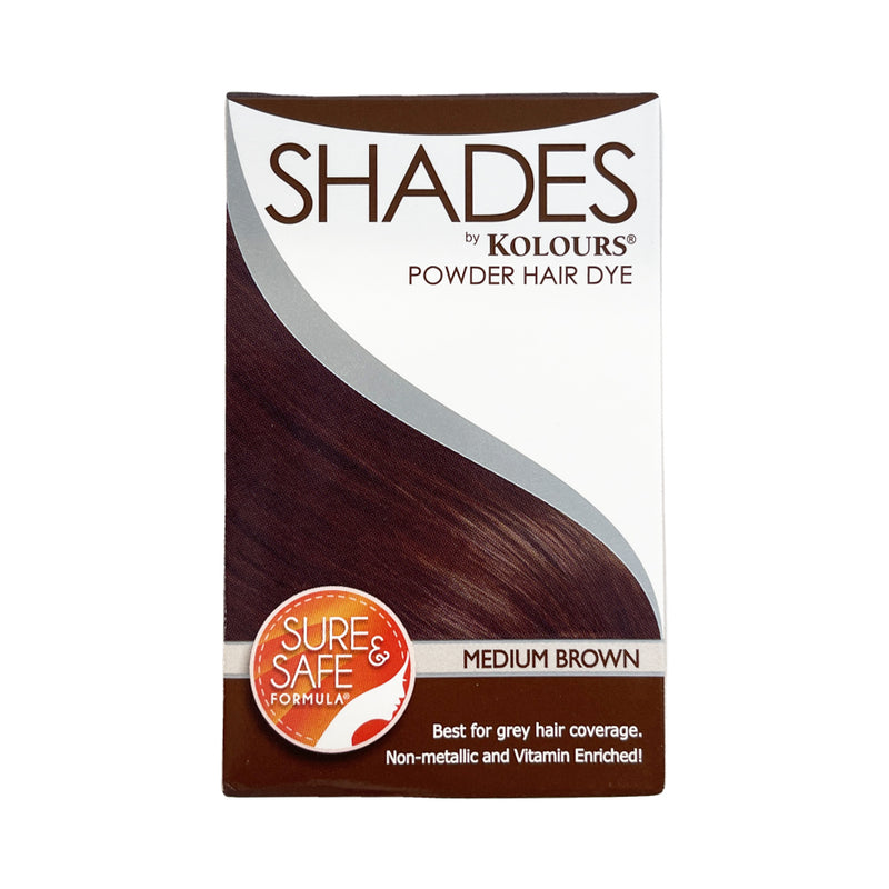 Shades By Kolours Powder Hair Dye Medium Brown 9g