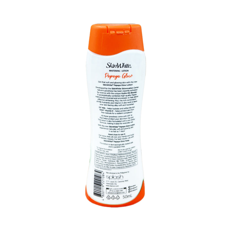 Skin White Whitening Lotion Papaya Milk SPF10 50ml