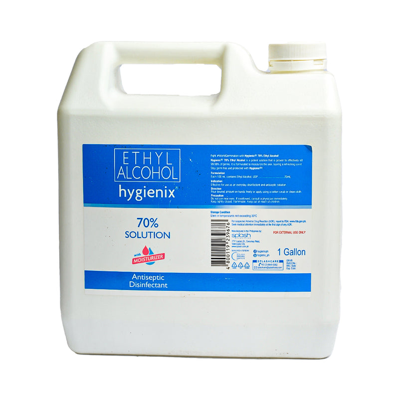 Hygienix 70% Ethyl Alcohol 1 Gallon