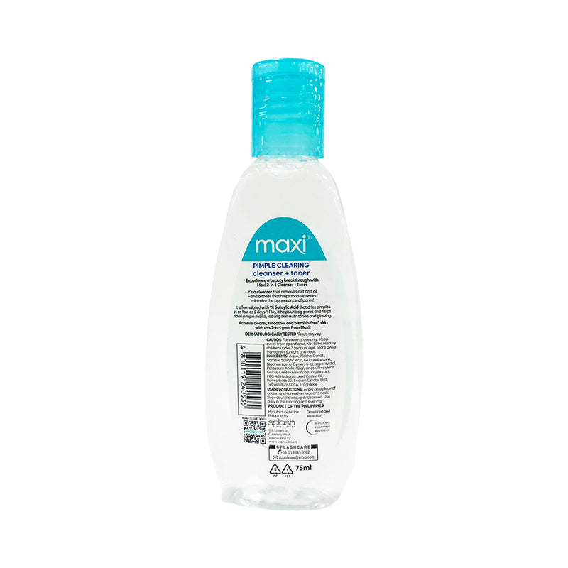 Maxi 2 In 1 Pimple Cleanser + Toner