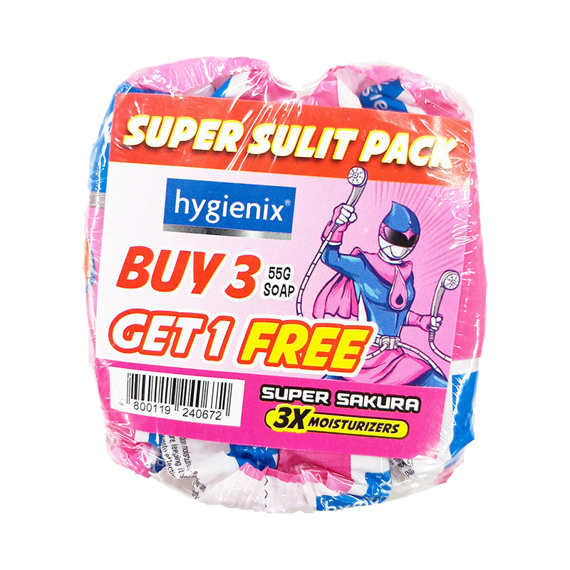 Hygienix Germkill Super Sakura Soap 55g 3+1