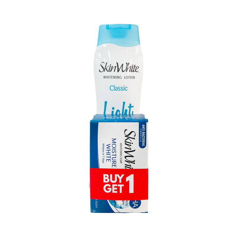 Skin White Whitening Lotion Classic SPF 20 200ml + Moisture White Soap 90g