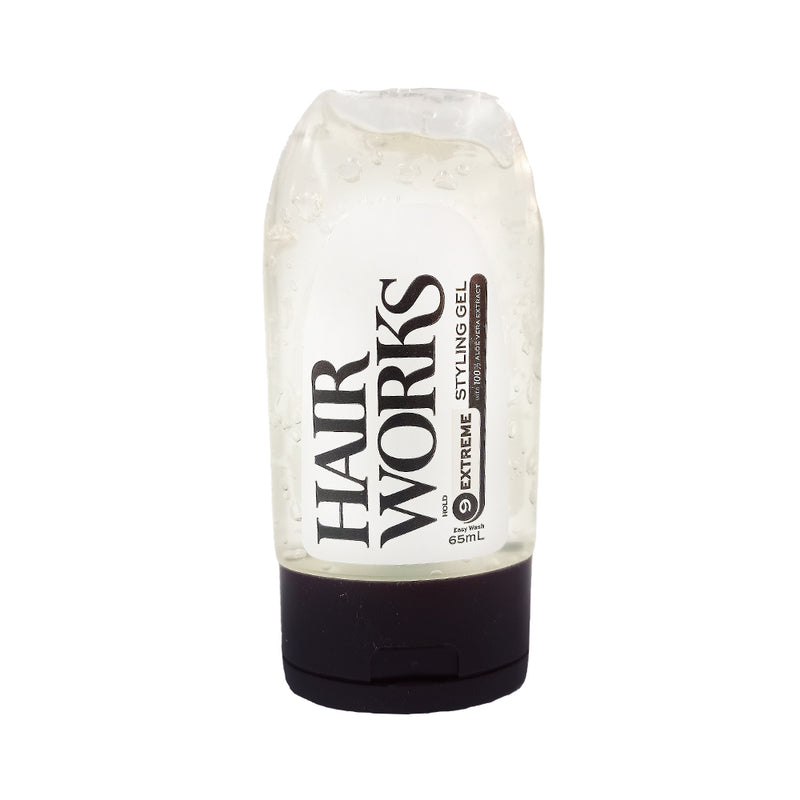 Hair Works Hairstyling Gel Extreme Hold Clear
