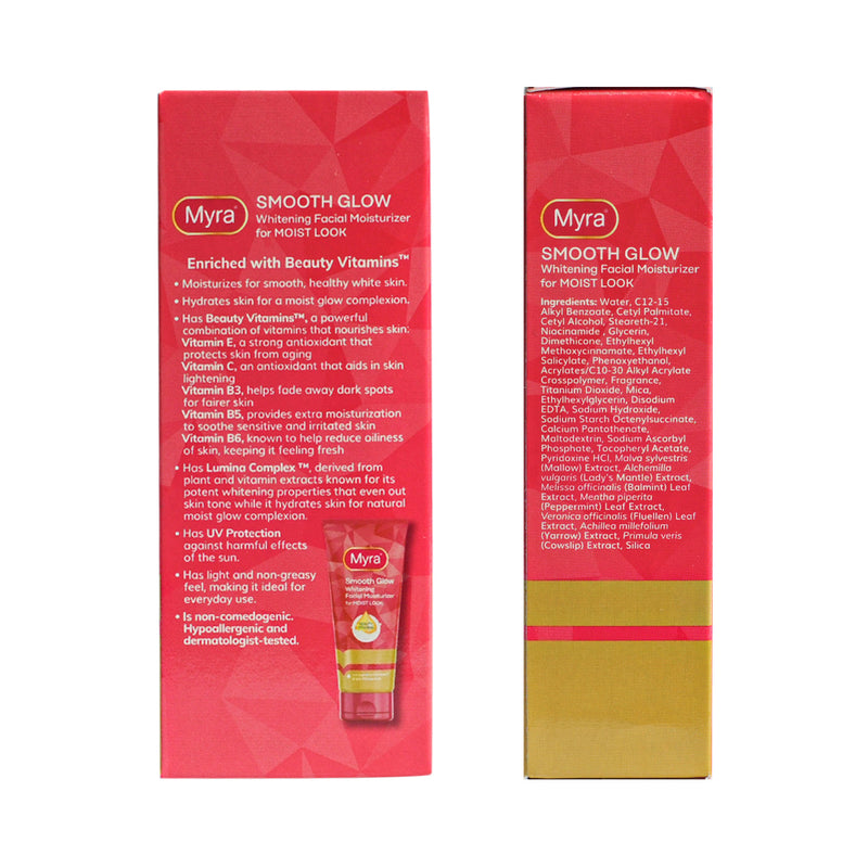 Myra Smooth Glow Whitening Facial Moisturizer 40ml