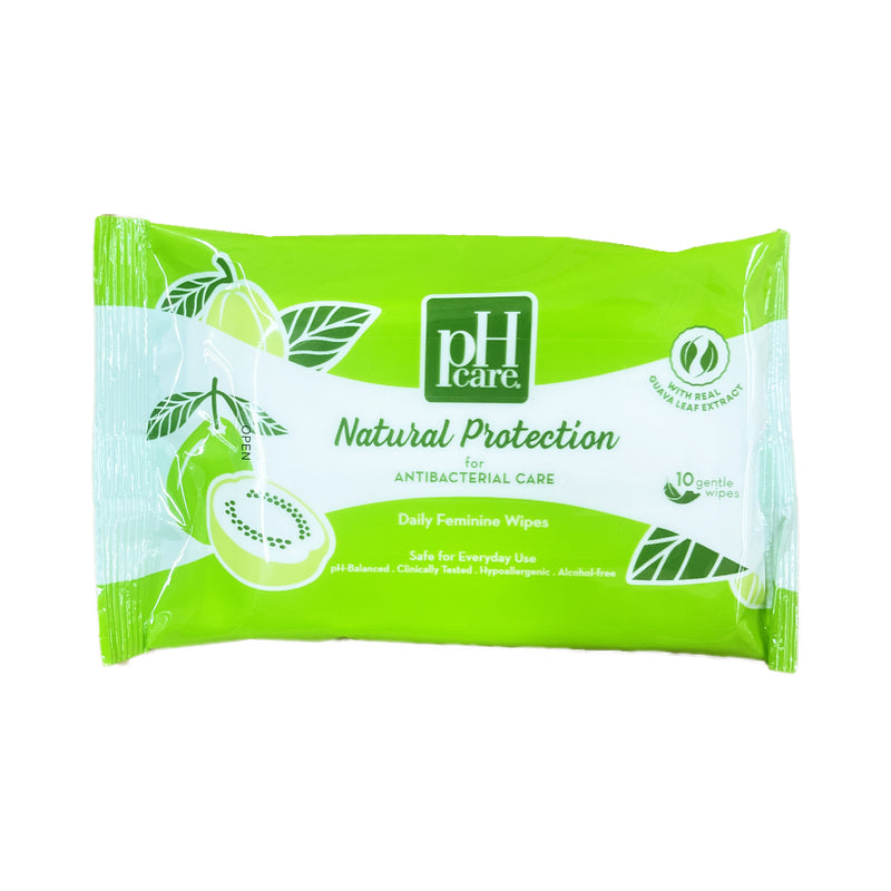 PH Care Feminine Wipes Natural Protection 10's