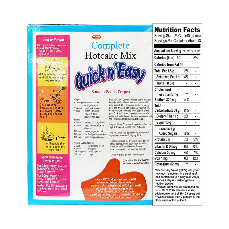 Maya Complete Hotcake Mix 500g