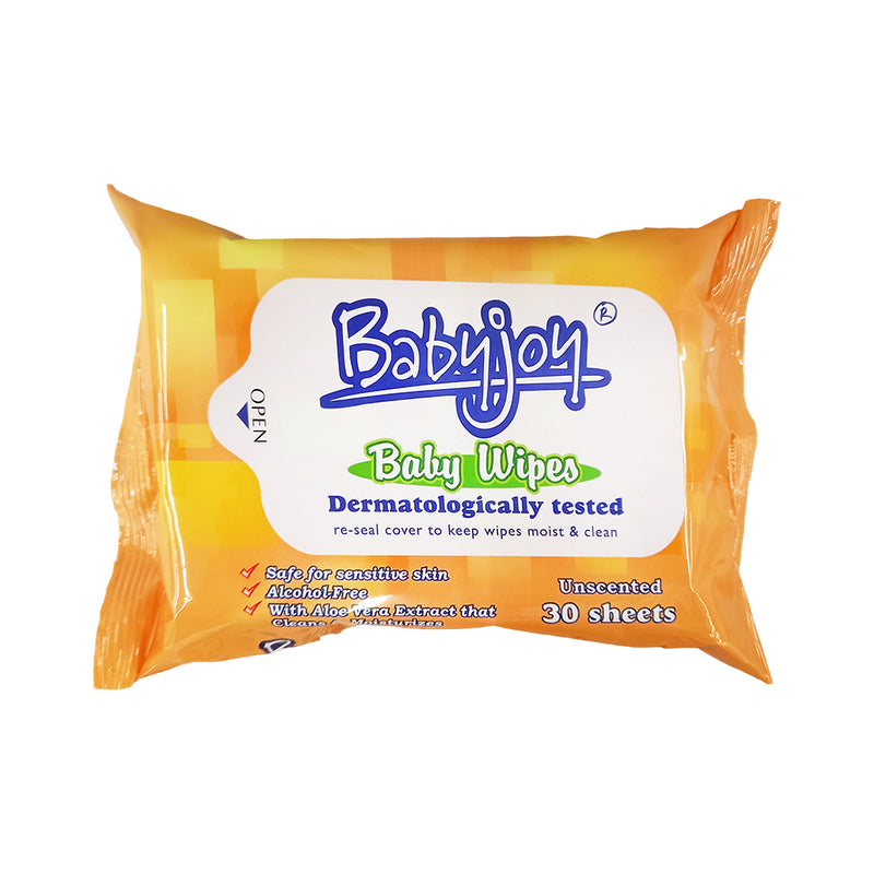 Baby Joy Infants Unscented Baby Wipes 30 Sheets