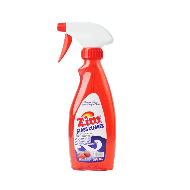 Zim Glass Cleaner With Trigger Head Strawberry 250ml