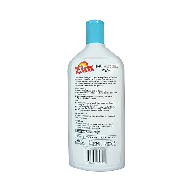 Zim Liquid Floor Wax Red 500ml