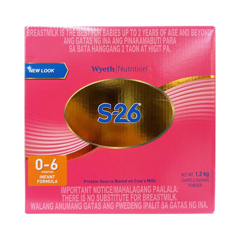 S-26 One Infant Formula 0-6 Months 1.8kg