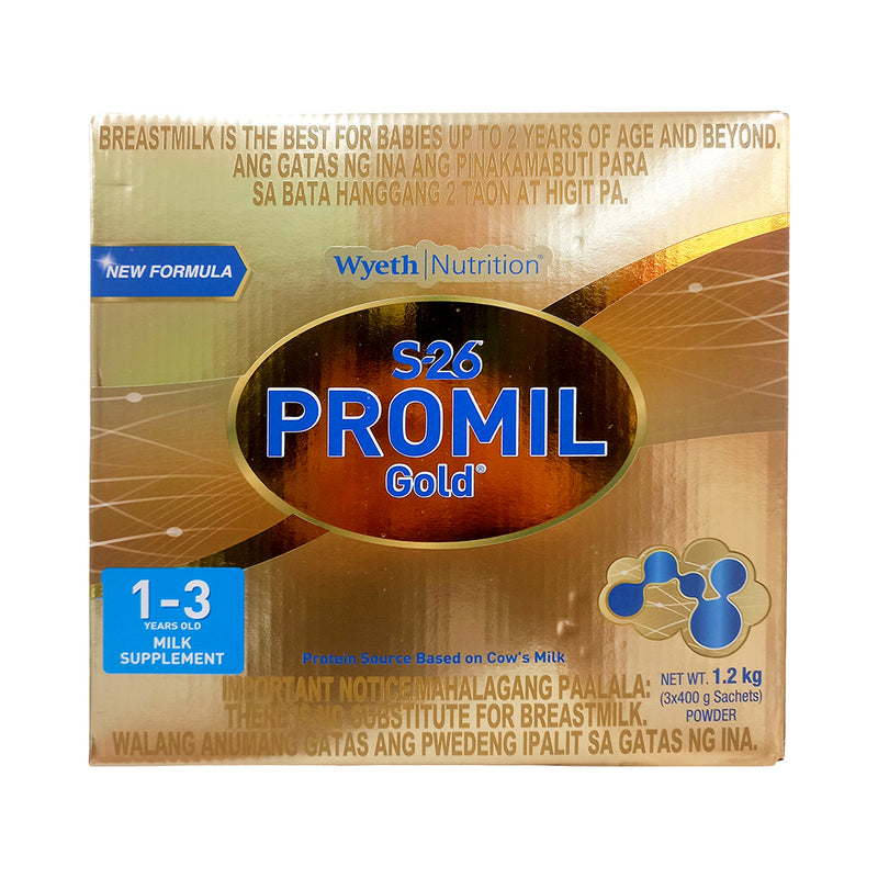 S-26 Promil Gold Three Milk Supplement 1-3yrs Old 1.2kg