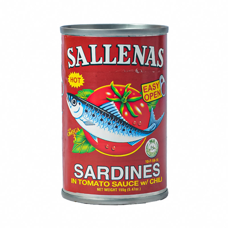 Sallenas Sardines In Tomato Sauce With Chili 155g