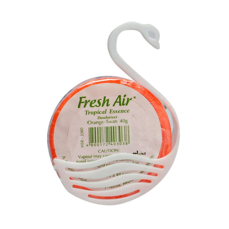 Fresh Air Deodorizer With Plastic Swan Container Orange Scent 40g