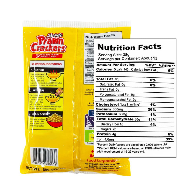 Besuto Prawn Cracker Original 500g