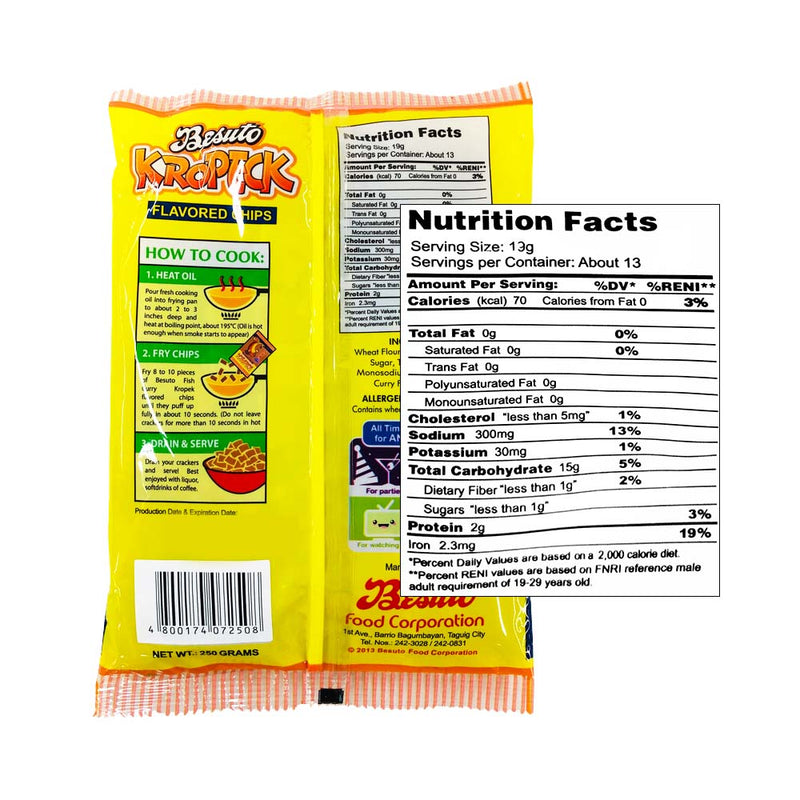 Besuto Kropeck Fish Curry 250g