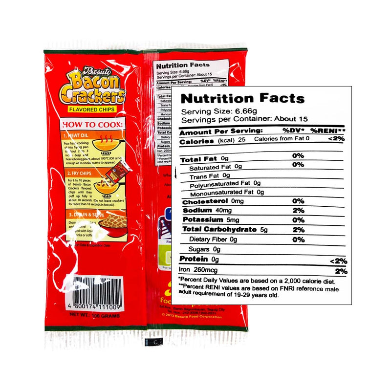 Besuto Bacon Crackers 100g